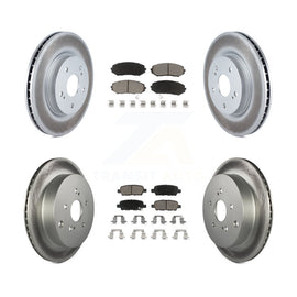 [Front+Rear] 2009-2013 Suzuki Grand Vitara Premium Coated Rotors & Ceramic Pads Brake Kit For Max Braking
