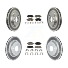 Load image into Gallery viewer, Front Rear Coated Disc Brake Rotors And Ceramic Pads Kit For Nissan LEAF