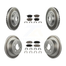 Charger l'image dans la galerie, Front Rear Coated Disc Brake Rotors And Ceramic Pad Kit For Nissan Altima Maxima