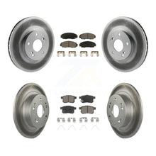 Load image into Gallery viewer, Front Rear Coated Disc Brake Rotors &amp; Ceramic Pad Kit For Honda Accord Acura TSX