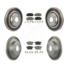 Load image into Gallery viewer, Front Rear Coated Disc Brake Rotors And Ceramic Pads Kit For Honda Accord