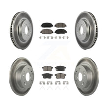 Load image into Gallery viewer, Front Rear Coated Disc Brake Rotors And Ceramic Pads Kit For Honda Accord