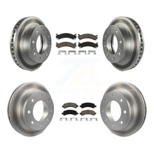 Charger l'image dans la galerie, Front Rear Coat Disc Brake Rotors Ceramic Pad Kit For Chevrolet Express 2500 GMC
