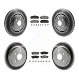 Front Rear Coated Disc Brake Rotor Ceramic Pad Kit For Lexus NX200t NX300 NX300h
