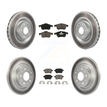 Charger l'image dans la galerie, [Front+Rear] 2014-2020 Fiat 500L Premium Coated Rotors &amp; Ceramic Pads Brake Kit For Max Braking