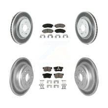Charger l'image dans la galerie, Front Rear Coated Disc Brake Rotors &amp; Ceramic Pad Kit For Honda Accord Crosstour