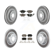 Load image into Gallery viewer, Front Rear Coated Brake Rotor Ceramic Pad Kit For Volkswagen Passat GTI Eos Audi