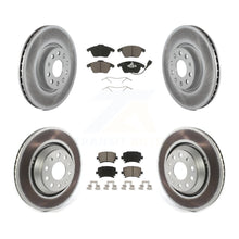 Load image into Gallery viewer, Front Rear Coated Disc Brake Rotors And Ceramic Pad Kit For Volkswagen Passat CC
