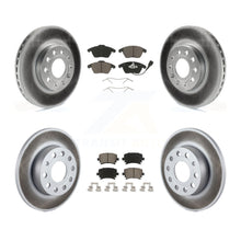 Charger l'image dans la galerie, [Front+Rear] 2006-2009 Volkswagen Rabbit Premium Coated Rotors &amp; Ceramic Pads Brake Kit For Max Braking