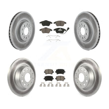 Load image into Gallery viewer, Front Rear Coat Brake Rotor Ceramic Pad Kit For Volkswagen CC GTI Passat Audi A3