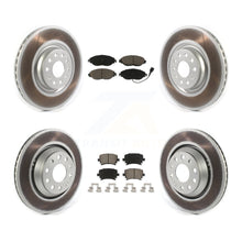 Load image into Gallery viewer, Front Rear Coated Disc Brake Rotors And Ceramic Pads Kit For Volkswagen CC AWD