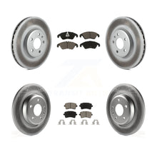 Charger l'image dans la galerie, Front Rear Coated Disc Brake Rotor And Ceramic Pad Kit For Audi Q5 A4 Quattro A5