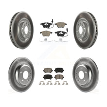 Charger l'image dans la galerie, [Front+Rear] 09 Audi A4 Quattro Convertible Premium Coated Rotors &amp; Ceramic Pads Brake Kit For Max Braking