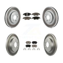Charger l'image dans la galerie, [Front+Rear] 09 Audi A4 Quattro Sedan/Wagon Premium Coated Rotors &amp; Ceramic Pads Brake Kit For Max Braking
