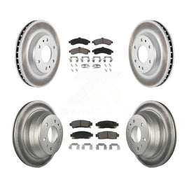 Front Rear Coat Brake Rotors Ceramic Pad Kit For Chevrolet Trailblazer GMC Envoy