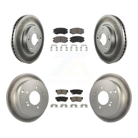 Front Rear Coat Disc Brake Rotor Ceramic Pad Kit For Kia Sportage Hyundai Tucson