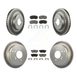 Front Rear Coat Disc Brake Rotor Ceramic Pad Kit For Kia Sportage Hyundai Tucson