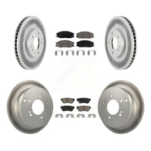 Load image into Gallery viewer, Front Rear Coated Disc Brake Rotors And Ceramic Pads Kit For Hyundai Santa Fe