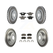 Load image into Gallery viewer, Front Rear Coated Disc Brake Rotors And Ceramic Pads Kit For Volvo S60 V70