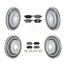 Load image into Gallery viewer, Front Rear Coated Disc Brake Rotors And Ceramic Pads Kit For Volvo XC60