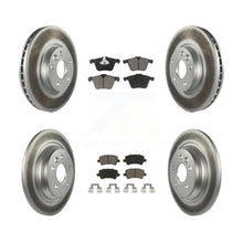 Charger l'image dans la galerie, Front Rear Coated Disc Brake Rotors And Ceramic Pads Kit For Volvo V70