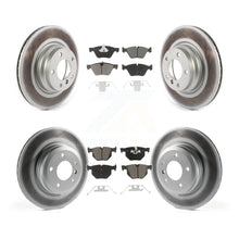 Charger l'image dans la galerie, [Front+Rear] 2006 BMW 330i 330xi Premium Coated Rotors &amp; Ceramic Pads Brake Kit For Max Braking