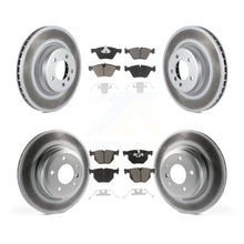 Load image into Gallery viewer, [Front+Rear] 2007 BMW 335xi Premium Coated Rotors &amp; Ceramic Pads Brake Kit For Max Braking