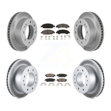 Charger l'image dans la galerie, Front Rear Coated Disc Brake Rotors And Ceramic Pads Kit For Chevrolet Suburban