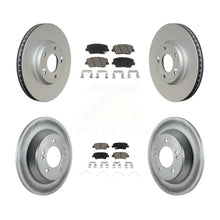 Charger l'image dans la galerie, Front Rear Coated Disc Brake Rotors And Ceramic Pads Kit For Kia Rondo