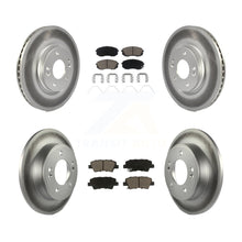 Charger l&#39;image dans la galerie, [Front+Rear] 2021-2022 Kia Forte 1.6L Premium Coated Rotors &amp; Ceramic Pads Brake Kit For Max Braking