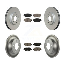 Load image into Gallery viewer, [Front+Rear] 2016 Hyundai Veloster Tech SE Premium Coated Rotors &amp; Ceramic Pads Brake Kit For Max Braking