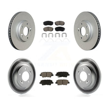 Charger l&#39;image dans la galerie, [Front+Rear] 2017-2019 Kia Soul EV Premium Coated Rotors &amp; Ceramic Pads Brake Kit For Max Braking