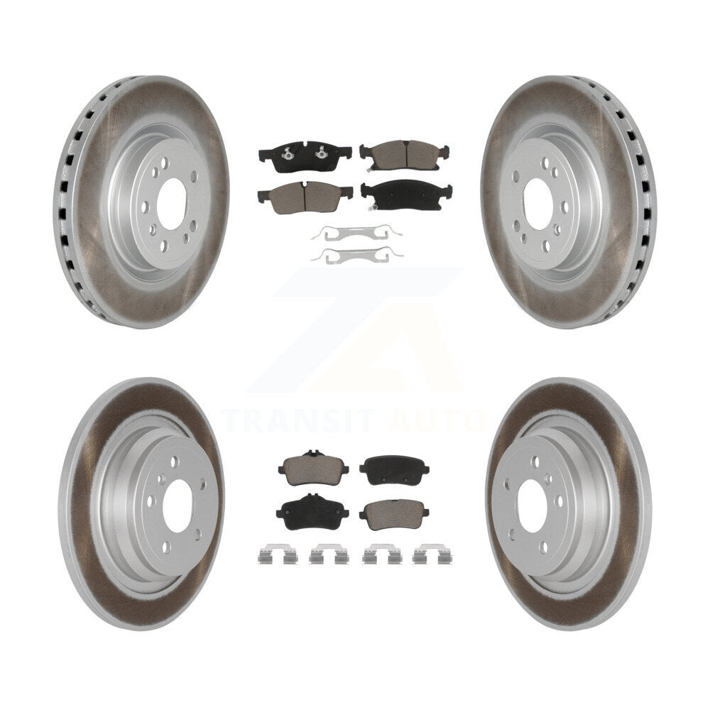 Front Rear Coat Brake Rotor Ceramic Pad Kit For Mercedes-Benz ML350 GLE350 ML250