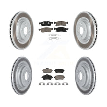 Load image into Gallery viewer, Front Rear Coated Disc Brake Rotors And Ceramic Pad Kit For Mercedes-Benz GLE400