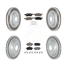 Charger l'image dans la galerie, Front Rear Coated Disc Brake Rotors And Ceramic Pad Kit For Mercedes-Benz GLE400