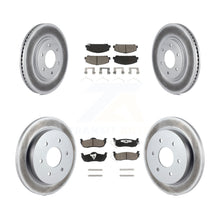 Charger l'image dans la galerie, Front Rear Coated Brake Rotor &amp; Ceramic Pad Kit For Nissan Titan Armada INFINITI