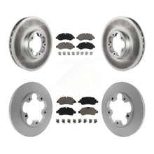 Charger l'image dans la galerie, Front Rear Coated Brake Rotor &amp; Ceramic Pad Kit For Ford Transit-250 Transit-350