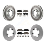 Front Rear Coated Brake Rotor & Ceramic Pad Kit For Ford Transit-250 Transit-350