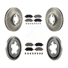 Load image into Gallery viewer, Front Rear Coated Disc Brake Rotors And Ceramic Pads Kit For Ford Transit-350 HD