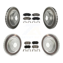 Charger l'image dans la galerie, Front Rear Coated Disc Brake Rotors &amp; Ceramic Pad Kit For Land Rover Range Sport