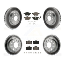 Charger l'image dans la galerie, Front Rear Coated Disc Brake Rotor &amp; Ceramic Pad Kit For Volkswagen Jetta Beetle