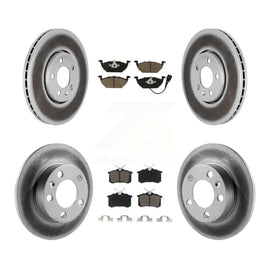 [Front+Rear] 2000-2001 Volkswagen Golf 2.0L Premium Coated Rotors & Ceramic Pads Brake Kit For Max Braking