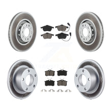 Load image into Gallery viewer, Front Rear Coated Disc Brake Rotors And Ceramic Pads Kit For Audi A6
