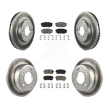 Front Rear Coat Brake Rotors Ceramic Pad Kit For Hyundai Tucson Kia Sportage FWD