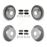 Front Rear Coat Disc Brake Rotor Ceramic Pad Kit For Hyundai Accent Kia Rio Rio5