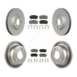Front Rear Coat Disc Brake Rotor Ceramic Pad Kit For Kia Sportage Hyundai Tucson