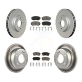 Front Rear Coat Disc Brake Rotor Ceramic Pad Kit For Kia Sportage Hyundai Tucson