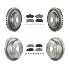 Load image into Gallery viewer, Front Rear Coated Disc Brake Rotors And Ceramic Pads Kit For Jeep Wrangler JK