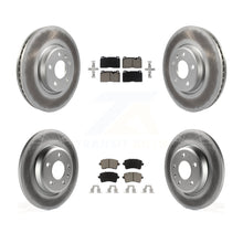 Charger l'image dans la galerie, Front Rear Coated Disc Brake Rotors And Ceramic Pads Kit For Audi Q5
