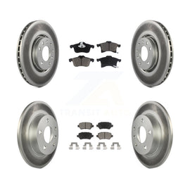 [Front+Rear] 2008-2009 Saturn Astra Premium Coated Rotors & Ceramic Pads Brake Kit For Max Braking